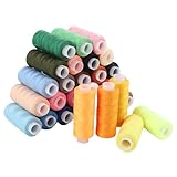 ANKROYU 30-Farben-Nähgarn-Set aus Polyester, 250 Yards, farbechtes Quiltgarn für...