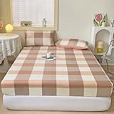 JIN DOUDOU Voll Baumwoll-Spannbettlaken 48x74cm/2pcs Exclusive Fitted Sheet Cotton Luxury Sheet...