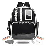 xowwyue PU Rucksack - Organizer Handtasche Mit Steckbrett Für Abzeichen - Abzeichen Präsentations...