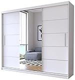 Fabryka Mebli Idźczak Kleiderschrank mit Spiegel Alba 250cm Schwebetürenschrank...