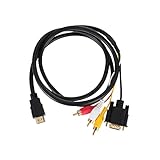 Vaguelly zu Vga Kabel Hochauflösender Adapter für Computer Tv Dvd Einfach zu Bedienen Treiber...