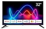 DYON Movie Smart 32 XT 80 cm (32 Zoll) Fernseher (HD Smart TV, HD Triple Tuner (DVB-C/-S2/-T2),...