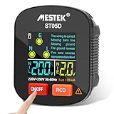 VOKTTA Steckdosentester, Stromprüfer mit RCD-Prüfung, 6 Arten von Fehlerdiagnose,...