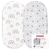 GLLQUEN BABY Bettlaken für Babykörbchen, 100 Mikrofasern – atmungsaktive, gemütliche und...
