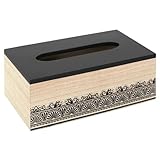 HOME DECO FACTORY, HD2147, Mirage Tissue Box in Durable Wood, elegant and modern Design, ideal for...