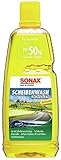 SONAX ScheibenWash Konzentrat Citrus (1 Liter) Scheibenreiniger Konzentrat für die Scheiben- und...