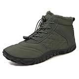Trcloltc Winterschuhe Herren Schneestiefeletten Damen GefüTtert Barfuss Trekking Schneeschuhe...