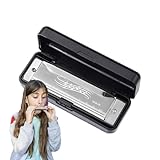 Mundharmonika Für Anfänger – Tragbare 10-Loch-Mundharmonika | Körper Aus ABS-Kunststoff,...