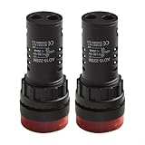 AD16-22SM 12 V AC/DC rot blinkende LED-Kontrollleuchte mit Summer-Alarm, 22 mm Signalleuchte für...