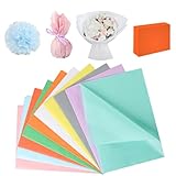 100 Blatt Seidenpapier, 50 x 35 cm, Seidenpapier, bunte Verpackung, Rosa, Grün, Gelb usw.,...