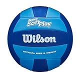 Wilson Volleyball Super Soft Play, Kunstleder, Outdoor und Indoor-Volleyball, Beachvolleyball