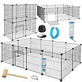 KESSER® Freigehege Gittergehege für Kaninchen aus Metallgitter XXL Kleintiergehege Meerschweinchen...
