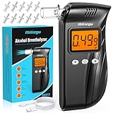 Millegu Alkoholtester Aufladbar, Alkoholtester Promillemessgerät mit Hochpräzisem Halbleitersensor...