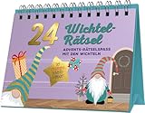 24 Wichtel-Rätsel I Der besondere Adventskalender zum Aufstellen: Advents-Rätselspaß mit den...