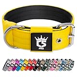 TSPRO Taktisches Hundehalsband Starkes Hundehalsband 3.8 cm Breit Dickes Hundehalsband mit Robuste...