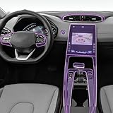 FDHWINGI Auto Innenzubehör Transparent TPU PPF Konsole Anti-Scratch Resist Film für Hyundai Tucson...