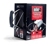 Weber Anzündset -Rapidfire Starter Set, besteht aus Amzündkamin - Groß (32cm), 2Kg...