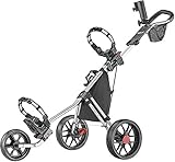 Caddytek Unisex-Erwachsene CaddyLite 11.5 V3-Silber Golf Push Cart, 53.5 x 27 x 45