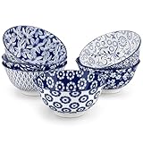 vancasso Müslischalen Steinzeug, SELENE 6-teiliges Schüsselset, Suppenschalen, Salatschüssel,...