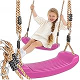 KRUMAD Kinderschaukel Outdoor & Indoor, Ergonomische Schaukel Kinder, Höhenverstellbaren Seilen...