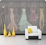 Abstrakte Figuren Clothing Store 3D Tapete Poster Restaurant Schlafzimmer Wohnzimmer Sofa TV...