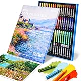 Arrtx Ölpastellkreiden,72 Farben Set,Ungiftige weiche Ölpastellkreiden für Kunstmalerei,...