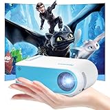 Nasin Mini Beamer, 1080P Unterstützter Tragbarer Filmprojektor, Heimkino und Außenbereich,...