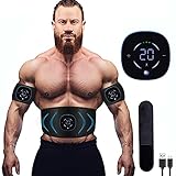 Yonars EMS Bauchmuskeltrainer, EMS TrainingsgeräT, EMS Muskelstimulator Bauchmuskeltrainer...