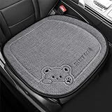 Auto Sitzauflagen aus Reinem Leinen, 50 x 50cm Sitzauflagen Vordersitze, Autositz Auflage mit...