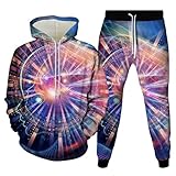 Trainingsanzug für Herren, 3D-Druck, Hoodies, Jogginganzug, 2-teilig, Workout-Trainingsanzüge,...