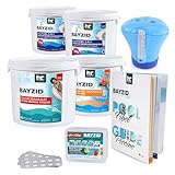 Höfer Chemie Bayzid Starterset für große Pools – Komplettes Wasserpflege-Set mit Chlorgranulat,...
