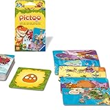 Ravensburger 23479 - Pictoo Dino Kartenspiel - Schnelles Karten-Suchspiel für Kinder ab 4 Jahren,...