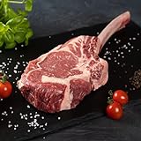 WURSTBARON® Premium Tomahawk Steak, frisches Rib-Eye vom Jungbullen, aromatisches und saftiges...