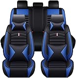 xiuchan Auto Leder Sitzbezügesets für Toyota FJ Cruiser, Vorne Hinten Leder Allwetter Atmungsaktiv...