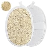 3 Stück Natural Luffa Sponge, Peeling-Luffa-Schwamm, Natürliche Loofah Körperbürste Wäscher,...
