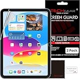 TECHGEAR 2 Pack Displayschutzfolien für iPad (A16) 11. und 10. Generation, TRANSPARENTE...