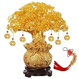 Eterspr Geld Baum Feng Shui Bonsai, Gold Glücksbaum, Geldbaum Feng Shui, für Zuhause, Büro,...