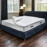 Talamo Italia - Single Scorpion Topper, Matratzenset mit Kissen, Memory Foam Topper, hypoallergener...