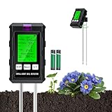 Mcbazel Bodenmessgerät,6-in-1 Batteriebetrieben Bodentester...