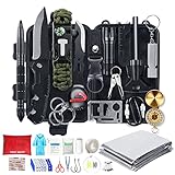 Survival Kit, 54 in 1 Erste Hilfe Set Auto Outdoor Zuhause, Notfall Ausrüstung Stromausfall First...