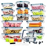 FITPREP 40-teiliges Frischhaltedosen Set [20 Vorratsdosen mit 20 Deckel]. Frischhaltedosen mit...
