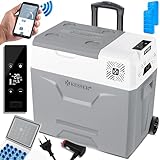 KESSER® Kompressor Kühlbox elektrisch Gefrierbox, 50 Liter Mit APP-Steuerung USB-Anschluss 12/24 V...