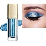 Flüssiger Lidschatten Glitzer Wasserfest - Liquid Eyeshadow Makeup Langlebige Shiny Schimmer...