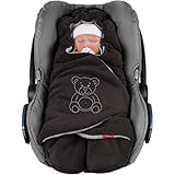 ByBoom Baby Winter-Einschlagdecke Das Original mit dem Bären, Universal Kuscheldecke für...