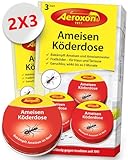 Aeroxon – Ameisenköderdose für Innen (6 Dosen)– Ameisenfalle, Ameisen Köderdose Draußen und...