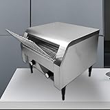 CASEGO Kommerzieller Förderband-Toaster, Edelstahl-Kettentoaster mit Schublade, elektrischer...