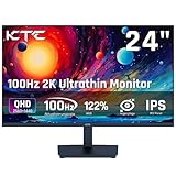 KTC Monitor 24 Zoll, QHD 2K 100Hz IPS PC Monitor, 1300:1 Kontrast, Anti-Blue Light Bildschirm, 122%...