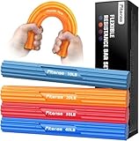 Fitense Flex Therapie Bar Kit, 10/20/30/40LBS Widerstand Bar, Tennisarm Therapie Bar, Twist Hand...