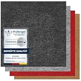 andiamo Teppichfliesen selbstklebend – 25 Stück, 40x40 cm Filz Bodenbelag für Wohnräume, DIY,...