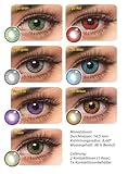 Kontaktlinsen Farbig ohne Stärke, Motivlinsen, Augenlinsen, Kostüm Accessoires für Cosplay,...